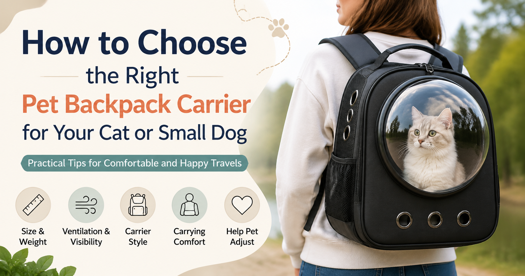 How to Choose the Right Pet Backpack Carrier for Your Cat or Small Dog