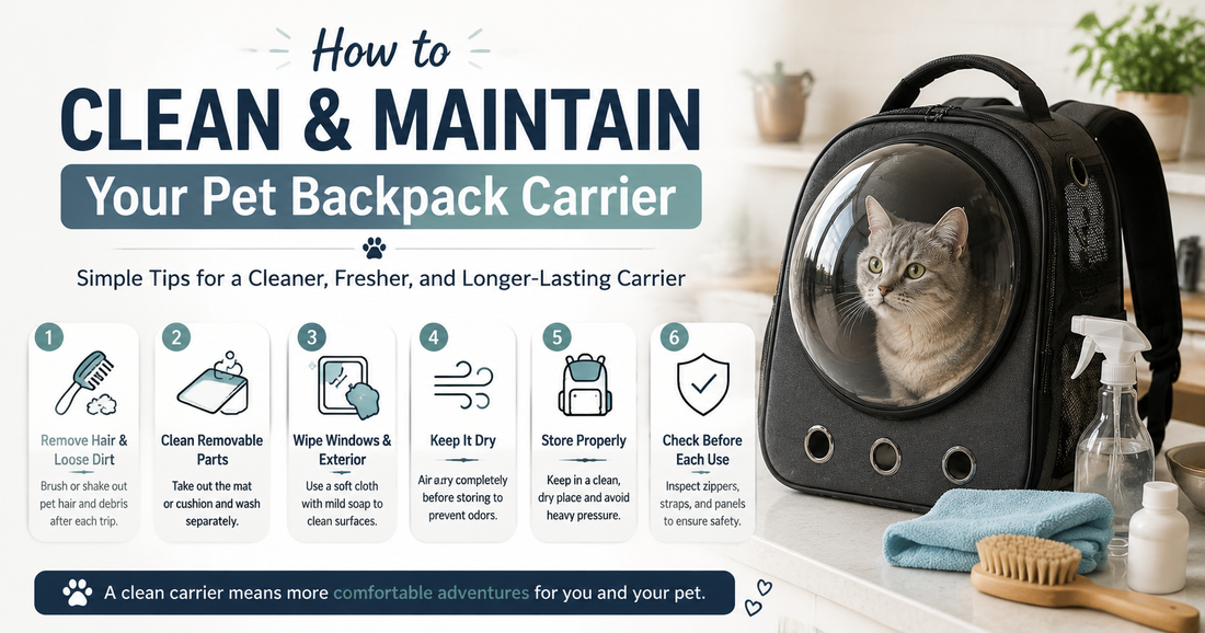 How to Clean and Maintain Your Pet Backpack Carrier