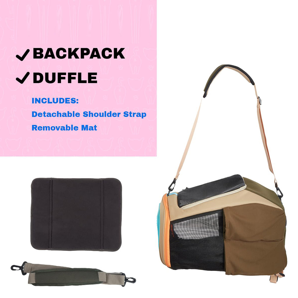 Ventilated Cat Backpack Carrier with Comfortable Travel Design for Outdoor Adventures