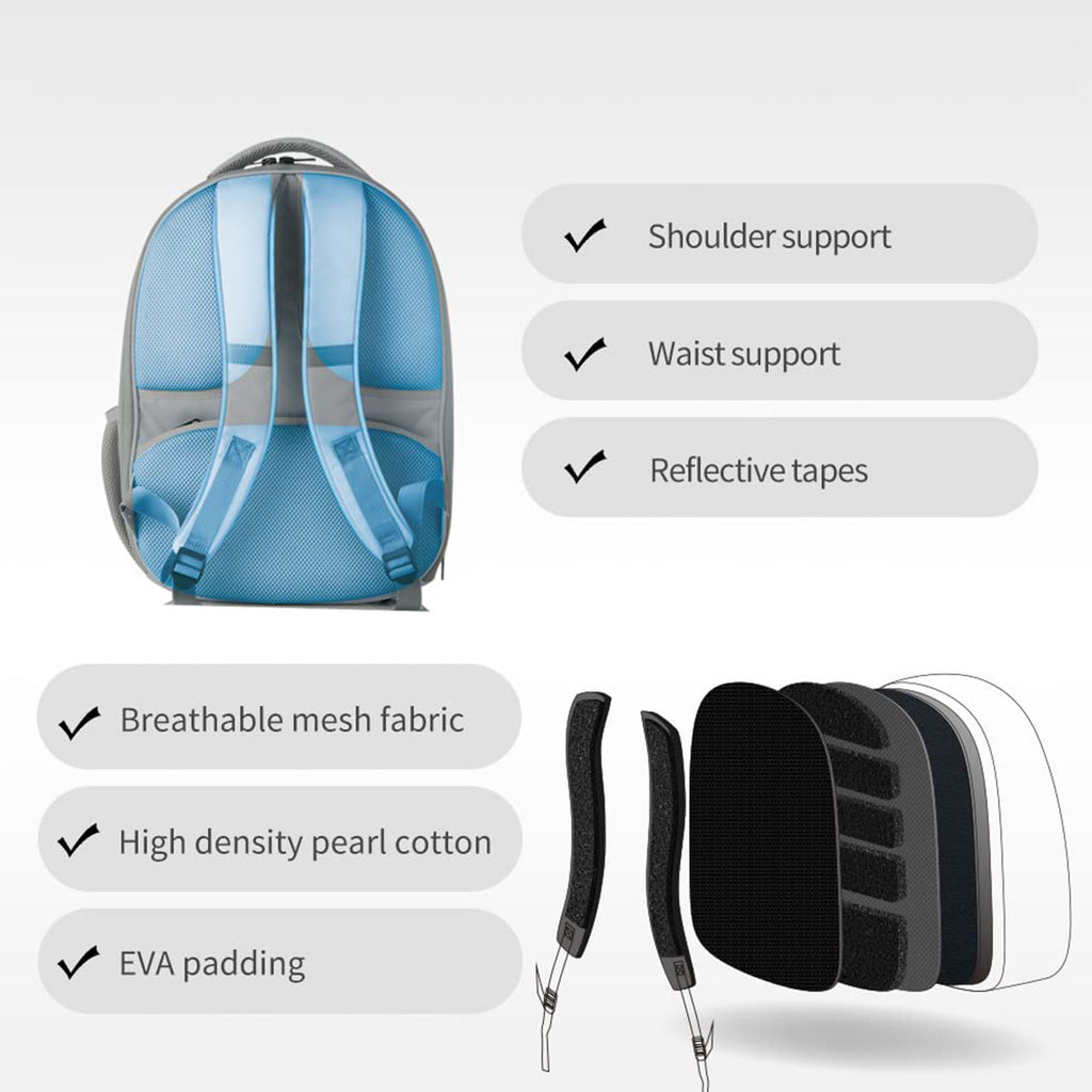 Cat Backpack Carrier with Ventilation Fan and Light for Travel and Outdoor Adventures