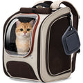 Large Space Dog Backpack Carrier with Transparent Window and Breathable Mesh