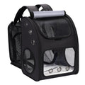 Expandable Cat Backpack Carrier with Large Space and Bubble Window for Travel